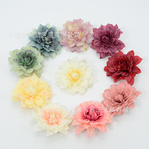 ดอกดาเลียประดิษฐ์จาก Dongchen Arts Crafts สำหรับตกแต่งงานแต่งงาน ตกแต่งบ้าน สีสันฤดูใบไม้ร่วง ผลิตตามสั่ง - Product Image 4