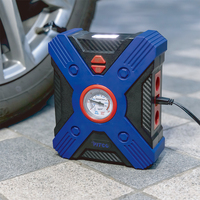 3 in 1 Car Tire Inflator with Vacuum Cleaner and LED Light 12V Air Compressor