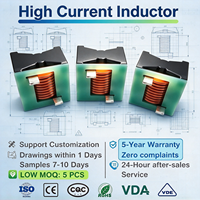 Inducteurs à haute saturation 40A 50A 100A Série EQ Bobine de refoulement à interstice d'air de précision pour EV OBC Onduleur solaire Stockage d'énergie