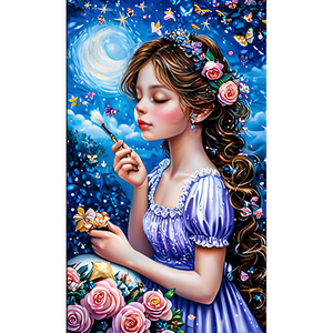 Kit Mosaico Pittura Diamante 5D Fai da Te: Ritratto Artistico Moderno Personalizzato Dipinto <span class=keywords><strong>a</strong></span> Mano con Perline Quadrate e Rotonde, Ricamo <span class=keywords><strong>a</strong></span> <span class=keywords><strong>Punto</strong></span> <span class=keywords><strong>Croce</strong></span>, Regalo Perfetto - Product Image 1