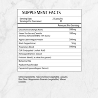 Capsules de perte de poids personnalisées OEM ODM, brûlent la graisse du ventre, capsules d'extrait de thé vert amincissantes, favorisent l'énergie et le métabolisme