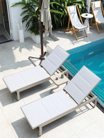 Chaises longues de patio et de jardin Ensemble de chaise longue en aluminium Chaise longue de plage d'extérieur