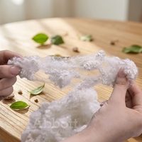 Fibre de polyester recyclée antistatique 100% pour la fabrication de textiles, matière première pour le filage