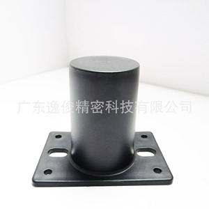 Yijun Cylindrical Plastic <b>Sofa</b> <b>Legs</b> 4054 Black Round Furniture Feet With Top Plate Easy Installation - Product Image 3