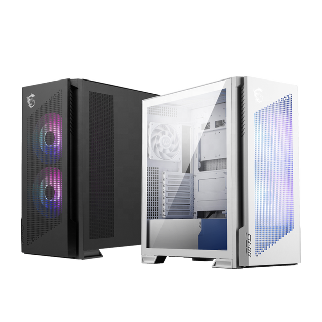 MSI MPG VELOX 300R AIRFLOW PZ&White Gaming Desktop Case Mid-Tower Desktop Case ATX Support 360mm Radiator Cooler with USB 20Gbs