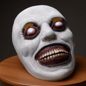 <span class=keywords><strong>Masque</strong></span> en latex <span class=keywords><strong>exorciste</strong></span> avec visage souriant, accessoire de performance d'Halloween, <span class=keywords><strong>masque</strong></span> amusant pour adultes, idéal pour les fêtes costumées, le carnaval et le cosplay - Product Image 3