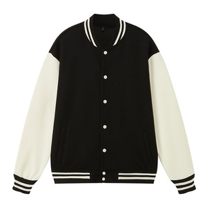 Venta caliente de alta calidad patrón de letras logotipo personalizado bordado <span class=keywords><strong>chaqueta</strong></span> de invierno hombres <span class=keywords><strong>chaqueta</strong></span> de béisbol personalizada para hombres - Product Image 2