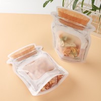 Sachet d'emballage scellé en forme de bouteille Mason pour aliments pour bébés, tisanes, fruits secs, collations, refermable, autoportant, qualité alimentaire, faible MOQ