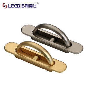 Lcedis Concealed Drawer <b>Handle</b> Zinc Alloy Minimalist Furniture Cabinet Hardware Embedded Bar Shape For Bedroom - Product Image 3