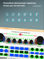 Kit de Streaming Audio X50 Table de Mixage Sonore Numérique Cartes Son pour Gaming Enregistrement Podcast Studio DJ