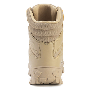 Stivali da alpinismo imbottiti resistenti all'usura da esterno per arrampicata su campo da corsa stivali tattici da allenamento neri per adulti - Product Image 5