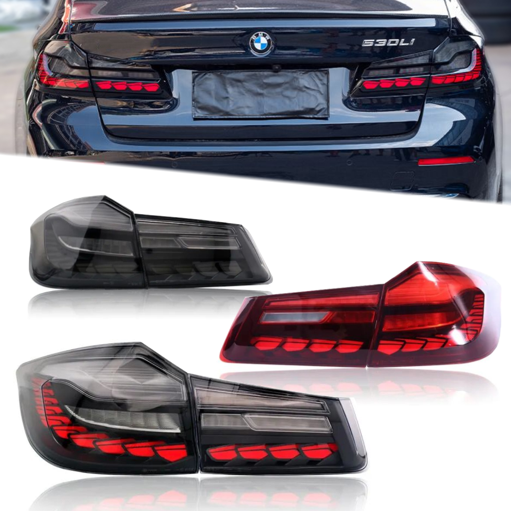 CCTC G30 Tail Light for BMW 5 Series 17-20 LED Smoked Dragon