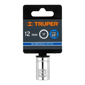 BOX 6 Douilles 12 mm, 12 points, entraînement 3/8 po, TRUPER - Product Image 3