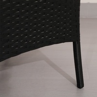 Ensemble chaise et table à thé en rotin tissé pour patio extérieur pour les repas dans les terrasses de jardin Villas Hôtels de loisirs