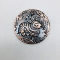 Pièces de monnaie en métal plaqué sur mesure, design zodiaque chinois rétro vintage, thème animal 3D, cadeaux souvenirs