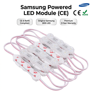 Module LED de marque 12V SMD 2835 à haut rendement lumineux, étanche, modules LED injectés pour boîtes lumineuses publicitaires extérieures - Product Image 1