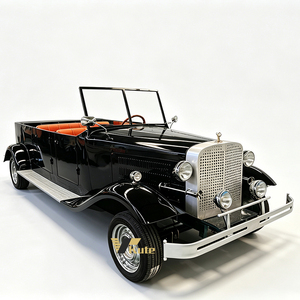 Carro de Turismo Eléctrico Vintage de 4 Pasajeros con Carrocería Metálica Resistente a la Corrosión para Bodas y Accesorios de Estudio Fotográfico - Product Image 1
