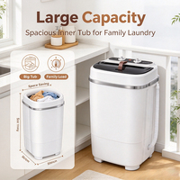 Household Portable Electric Washing Machine Top-load Washer 7.5kg Clothes Washing Machine