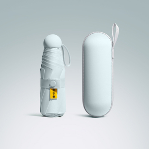 Nouveau design OEM de parasol capsule promotionnel de poche portable UV petit parapluie pliable personnalisé Mini 5 pliable - Product Image 2
