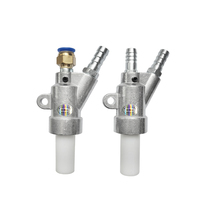 Pistolet de sablage de type D pour machine à sabler le sable Pistolet pulvérisateur à sec humide Buse B4C Armoire de sablage 60*20*8mm