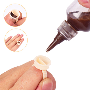 Silicone PMU Ink Ring Cup Microblading Pigment <b>Holder</b> Disposable Tattoo Cup for Permanent <b>Makeup</b> Custom Logo - Product Image 4