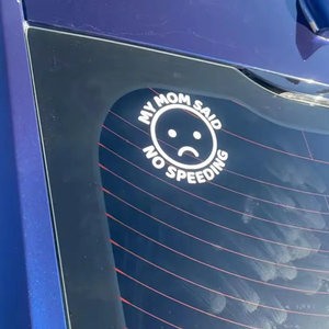 Decoración de <span class=keywords><strong>coche</strong></span> resistente a la intemperie personalidad divertida DIY calcomanía reflectante radio vinilo <span class=keywords><strong>pegatina</strong></span> <span class=keywords><strong>personalizada</strong></span> Mamá dice que no hay exceso de velocidad pegatinas de <span class=keywords><strong>coche</strong></span> - Product Image 5