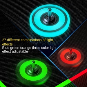 Spinner manuel de haute technologie en métal noir, unisexe, à spirale haute, artefact de décompression, gyroscope de doigt, jouet de puzzle EDC pour hommes et garçons - Product Image 3
