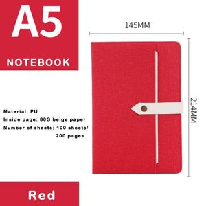 Bloc-notes A5 en gros d'usine, personnalisable avec logo, en similicuir PU, pour réunions de bureau - Product Image 2