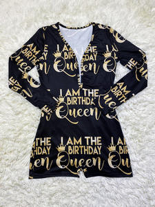 Combinaison longue « Je suis la reine de l'anniversaire » pour femme, tenue de fête d'anniversaire, cadeau d'anniversaire, pyjama pour femme - Product Image 4