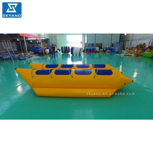 Bateau <span class=keywords><strong>banane</strong></span> gonflable personnalisé à double tube, 8 places, vélo aquatique flottant, pédalo à vendre - Product Image 5