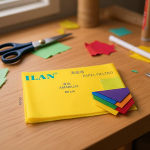 Feutre Ilan 40x60 cm Jaune Tissu Non Tissé Matériel d'Artisanat - Product Image 2