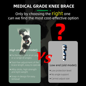 Penyangga lutut, perlengkapan terapi rehabilitasi dapat diatur, penyangga stabilitas ACL ukuran Universal - Product Image 2
