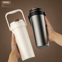 Bouteille d'eau isotherme personnalisée en acier inoxydable 304 de 700 ml et 900 ml, sans BPA, avec revêtement céramique intérieur