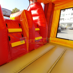 Castillo Inflable Comercial para Niños con Diseño de Camión de Bomberos, Tobogán Combinado, Capacidad de 500 kg, Diseño Portátil - Product Image 6