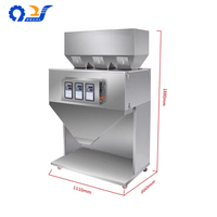 Machine de tri alimentaire à trois têtes haute vitesse pour le remplissage de poudre avec fonction de dosage rapide