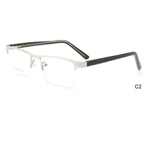 High Quality Fashion Metal Square Eyewear Frames Cheap Eyewear Reading Glasses Frame For Man Woman