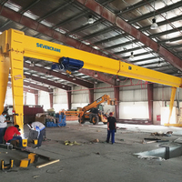 Grue portique monopoutre de type L de 12,5 tonnes, classe A5, fiable pour entrepôt de stockage