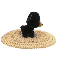 Peluche ours en peluche noir doux pour enfants, animal de petite taille personnalisé