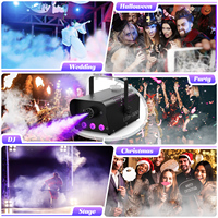 U`King 500W Projecteur Scène LED RVB Multifonctionnel avec Machine à Fumée pour Mariage Fête Équipement Effet de Scène