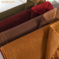 Écharpe-châle en pure laine 100 % premium 180*30cm pour femme, couleur unie, chaude et épaisse, foulard de tête, cape, vêtement d'extérieur – Vente en gros