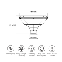 Haute qualité 20W LED extérieur poste jardin colonne lumières blanc chaud/froid étanche IP65 porte principale pierre pilier lampe en vente
