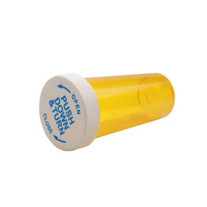 Groothandel Oranje Pillenflessen 30dr Kindveilig Duw-Naar-En Draaikap Medicijncontainer Omkeerbare Flesjes Deksel Voor Twee Doeleinden - Product Image 3