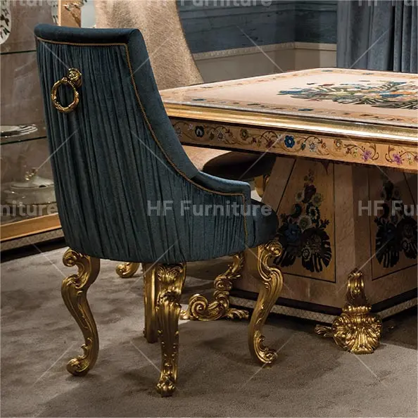 Vente chaude coiffeuse chaise classique et italienne chaise sculptée à la main beauté autres meubles de chambre