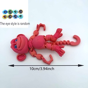 Statua di Scimmia Stampata in 3D Multicolore con Sfumature Casuali, Ornamento per Scrivania e Auto, Decorazione per Casa e Ufficio, Regalo per Natale, Halloween, San Valentino, Pasqua - Product Image 3