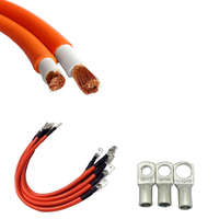 Hochwertiges weiches XLPE Orange Schwarz 16 mm2 25 mm2 35 mm2 50 mm2 70 mm2 Super flexibles Schweiß kabel DC-Kabel Batterie kabel