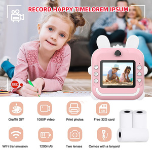 SourcingArk 2.4 Inch Kids <b>Camera</b> with Dual <b>Camera</b> 48MP CMOS Sensor Thermal <b>Printing</b> Color Screen Instant Mini Video <b>Camera</b> Q5 - Product Image 4