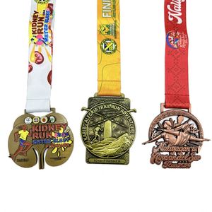 Medalla Cuadrada Personalizada, Hueca, Chapada en Oro, Plata o Bronce, Premio de Honor en Metal para el 1er Lugar, Participación en Competencias, Artesanía Metálica - Product Image 3