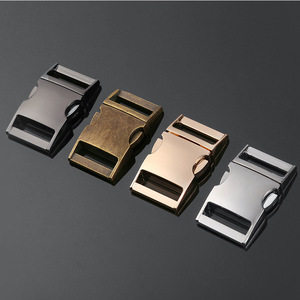 Hebilla de Liberación Lateral de Metal de 25 mm, Aleación de Zinc, Duradera, para Bolsos, Plateada, Negra, Bronce - Product Image 1