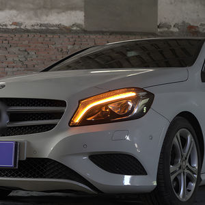 Luces delanteras de coche para Benz <span class=keywords><strong>A45</strong></span> A180 A200 W176 2013-2018 montaje de faros automáticos actualización accesorios de lente de proyector LED dinámico - Product Image 5