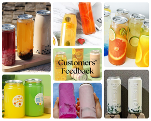 Latas de Plástico PET Personalizadas para Refrescos, Botellas de Jugo con Tapa de Aluminio Sellada, Latas para Bebidas Frías, Botellas de Jugo - Product Image 2